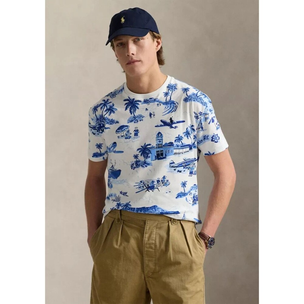 NWT POLO RALPH LAUREN Men's T-Shirt  Classic-Fit POLO BEAR VACATION JERSEY